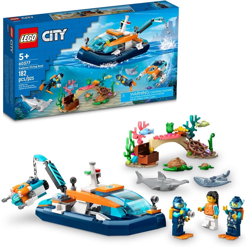 60377 LEGO® City Exploration Explorer Diving Boat – Chachi Toys