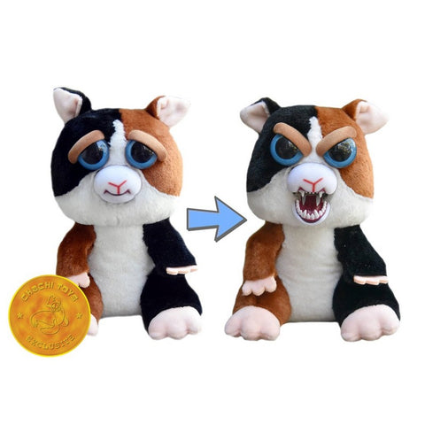 Feisty Pets by William Mark- Cuddles Von Rumblestrut- Adorable 8.5" Plush Stuffed Guinea Pig That Turns Feisty With a Squeeze!