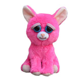 Feisty Pets by William Mark- Lady Monstertruck™️- Adorable 8.5" Plush Stuffed Neon Pink Cat That Turns Feisty With a Squeeze!