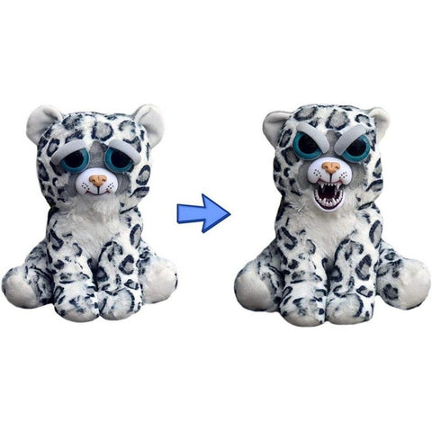 Feisty Pets Lethal Lena™️ Sweet and Innocent Plush Stuffed Snow Leopard