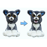 Feisty Pets by William Mark- Sammy Suckerpunch™️- Adorable 8.5" Plush Stuffed Dog That Turns Feisty With a Squeeze!