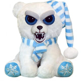 Feisty Pets Snowflake Polar Bear Frankie Frostbite™️ 8.5 Plush Stuffed Animal