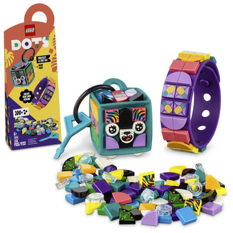 41945 LEGO® DOTS Neon Tiger Bracelet & Bag Tag