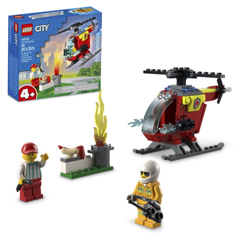 60318 LEGO City Police Fire Helicopter Chachi Toys