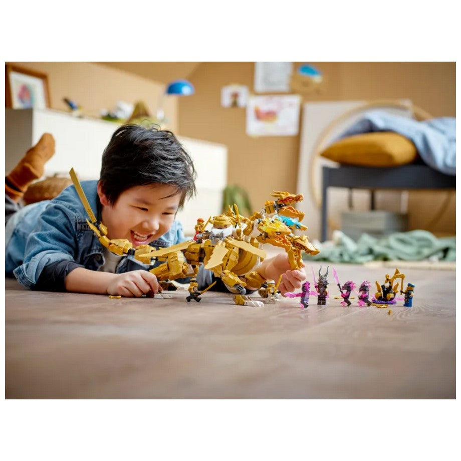71774 LEGO® Ninjago Lloyd's Golden Ultra Dragon – Chachi Toys