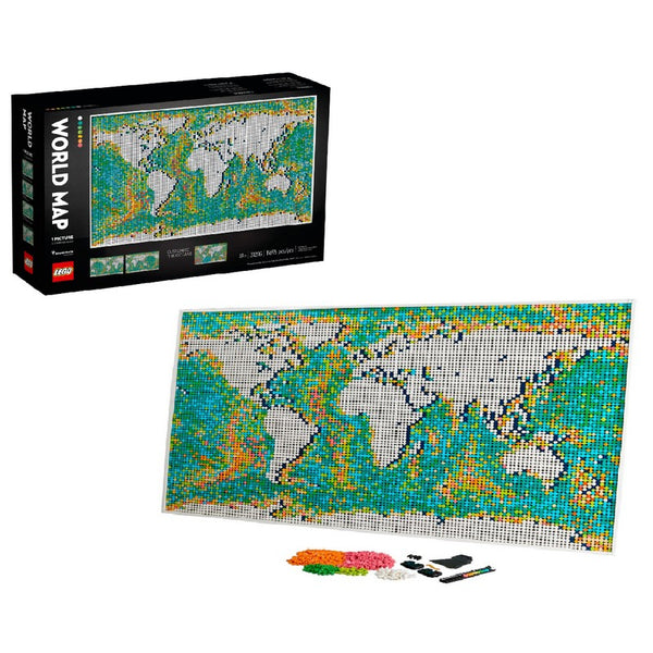 World Map 31203 | Art | Buy online at the Official LEGO® Shop CA