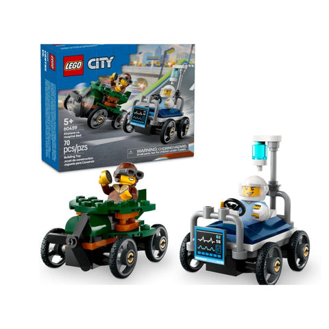 60459 LEGO® City Great Vehicles Airplane vs. Hospital Bed Race Car Pack