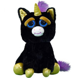 Feisty Pets Gloria Goldigger Black Unicorn Plush Squeeze Animal Toy