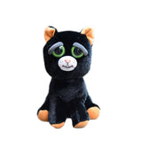 Feisty Pets by William Mark- Katy Cobweb- Adorable 8.5" Plush Stuffed Halloween Cat That Turns Feisty With a Squeeze!