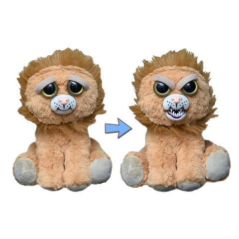 Feisty Pets by William Mark- Marky Mischief- Adorable 8.5" Plush Stuffed Lion Bear That Turns Feisty With a Squeeze!