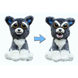 Feisty Pets by William Mark- Sammy Suckerpunch- Adorable 8.5" Plush Stuffed Dog That Turns Feisty With a Squeeze!