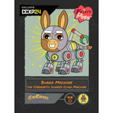 Feisty Pets® 8.5" Burro Machine the Cybernetic Donkey Claw Machine and 4" Mini Robo Doofus the Robot Super Bear with Feisty Fables #1 Comic Book - CCXP24 Exclusive