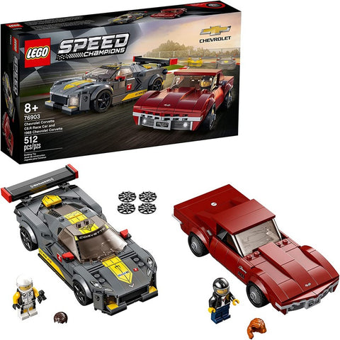 76903 LEGO® Speed Champions Chevrolet Corvette C8.R Race Car and 1968 Chevrolet Corvette