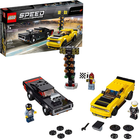 75893 LEGO® Speed Champions 2018 Dodge Challenger SRT Demon and 1970 Dodge Charger R/T