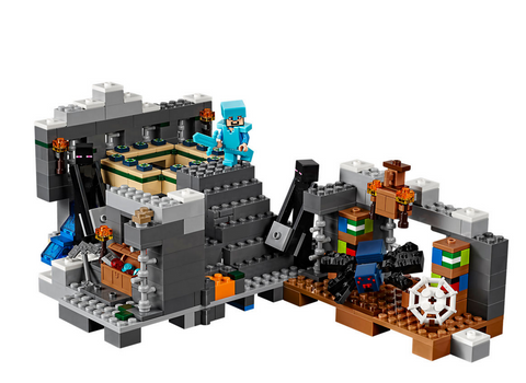LEGO Minecraft The End Portal 21124 with Cave Spider! 